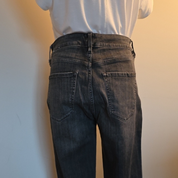 White House Black Market Dark Wash Flare Jeans - Picture 5 of 5